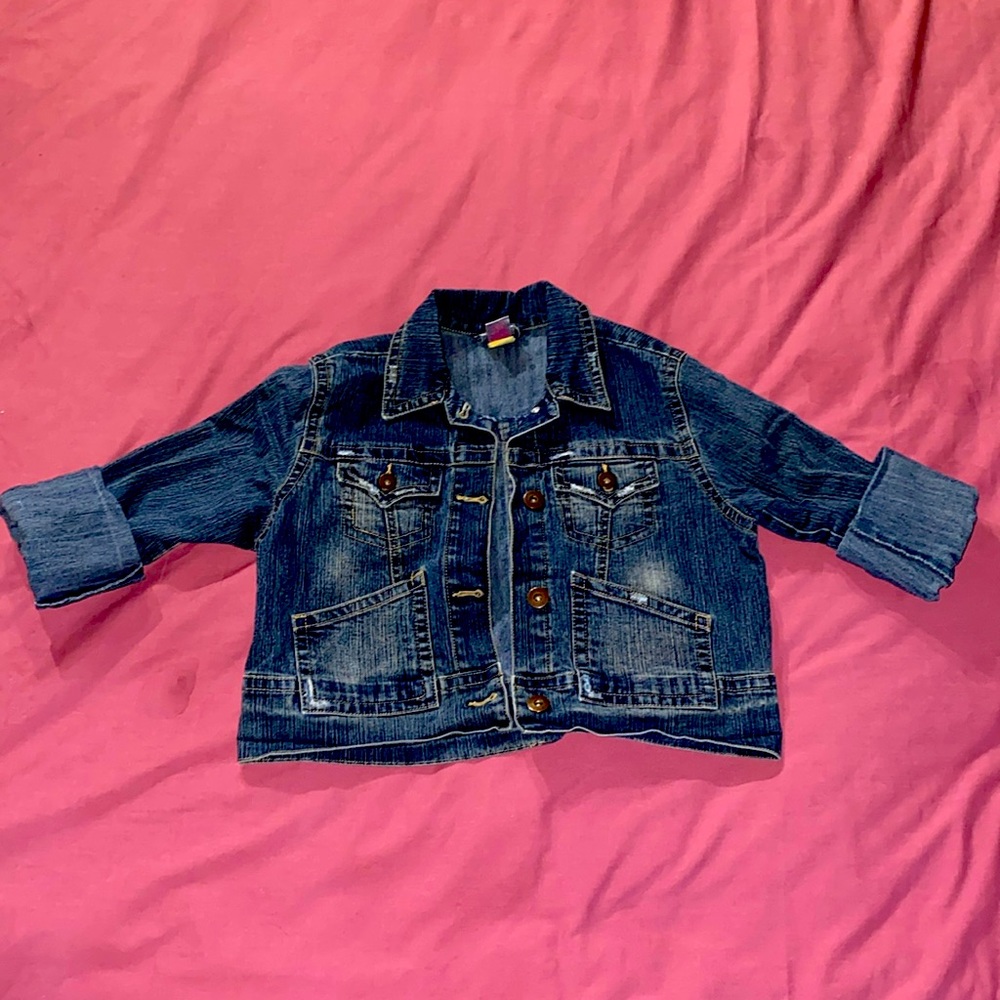 Xhilaration XL Mid waist Blue Jean Jacket women’s